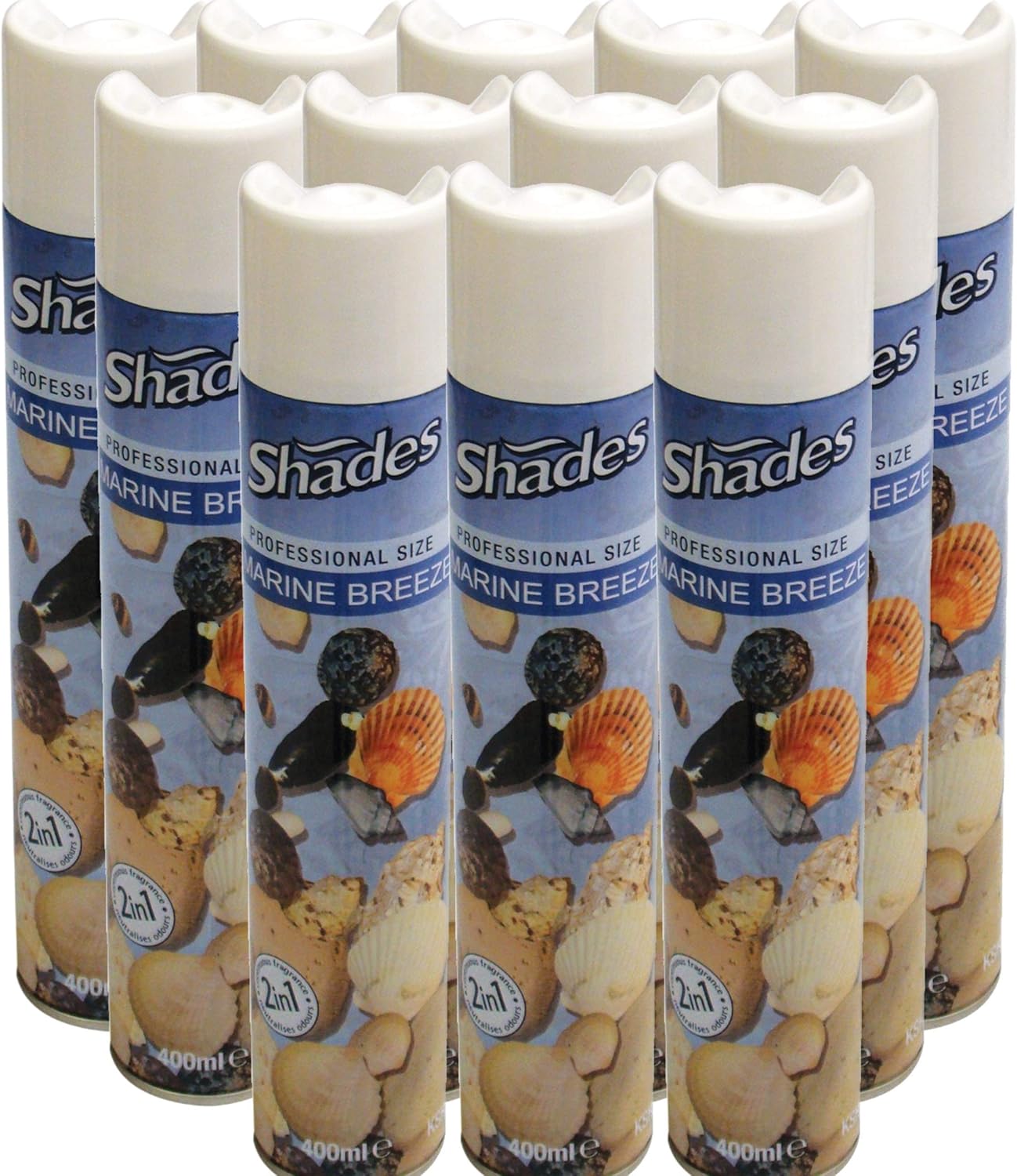 Shades Aerosol Marine Breeze Air Freshener 400ML X 12 Shades Aerosol Marine Breeze Air Freshener 400ML X 12