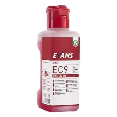 Evans EC9 Washroom Bactericidal Cleaner And Descaler 1LTR Evans EC9 Washroom Bactericidal Cleaner And Descaler 1LTR