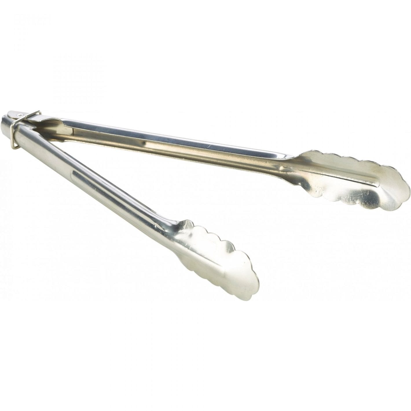 Genware NEV-HDT-12 Heavy Duty Stainless Steel All Purpose Tongs SILVER 12'' Genware NEV-HDT-12 Heavy Duty Stainless Steel All Purpose Tongs SILVER 12''