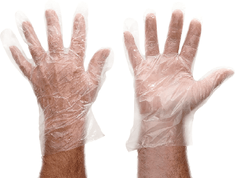 Polythene Gloves CLEAR X 100