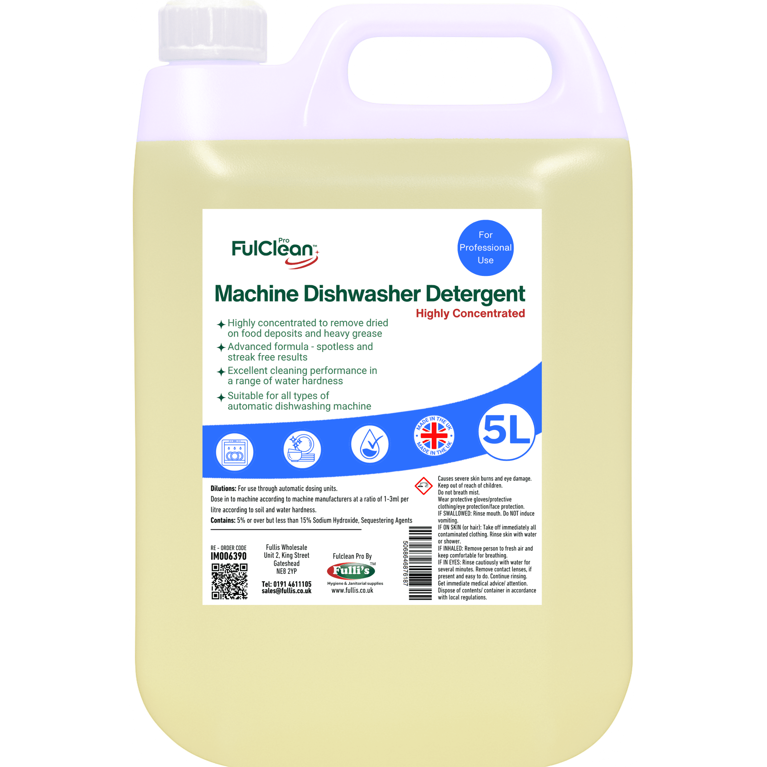 FulClean Machine Dishwash Detergent 5LTR FulClean Machine Dishwash Detergent 5LTR