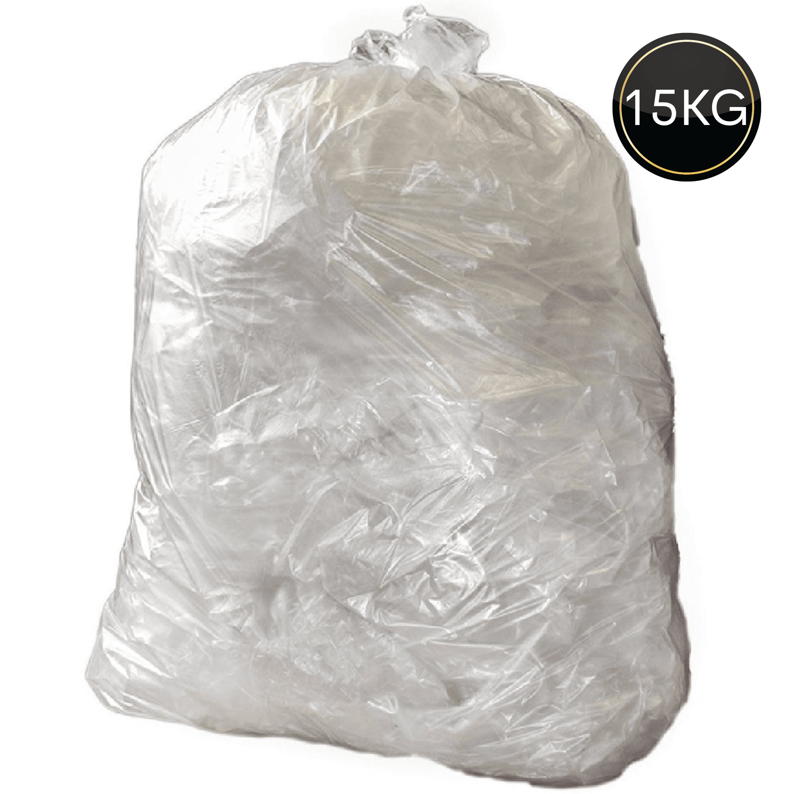 Premium Refuse Sack Diamond CLEAR 18x29x38" 15KG X 200 Premium Refuse Sack Diamond CLEAR 18x29x38" 15KG X 200