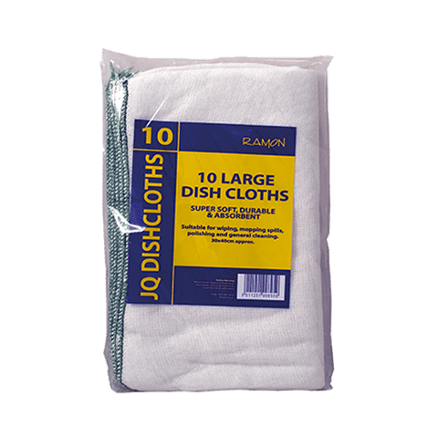 JQ Dishcloths GREEN Large 30x40CM X 10 JQ Dishcloths GREEN Large 30x40CM X 10