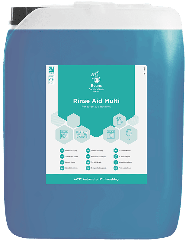Evans Rinse Aid Multi For Automatic Machines 20LTR Evans Rinse Aid Multi For Automatic Machines 20LTR