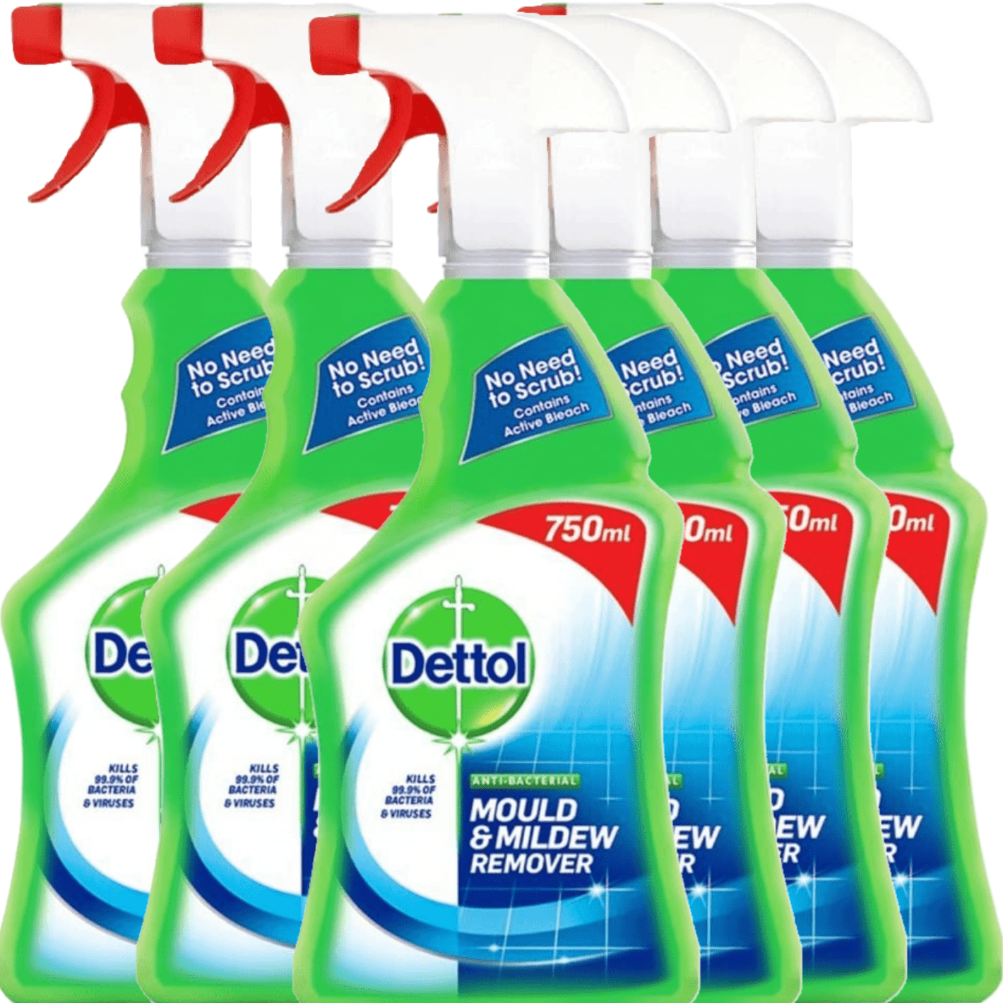 Dettol Mould And Mildew Trigger 750ML X 6 Dettol Mould And Mildew Trigger 750ML X 6