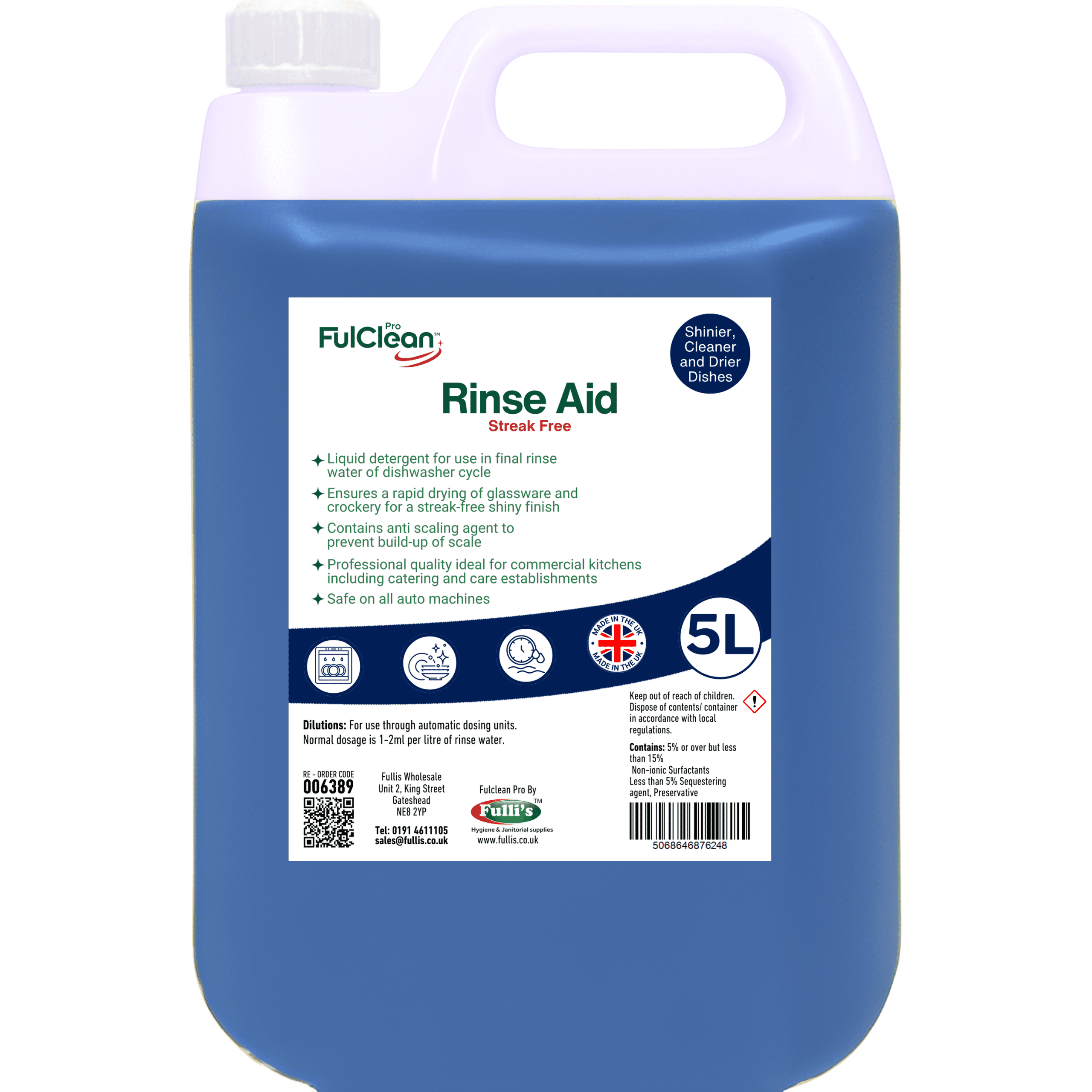 Fulclean Machine Rinse Aid 5LTR Fulclean Machine Rinse Aid 5LTR