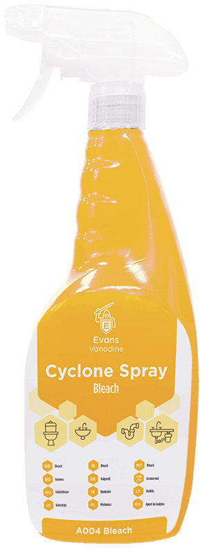 Evans Cyclone Spray With Bleach 750ML X 12 Evans Cyclone Spray With Bleach 750ML X 12