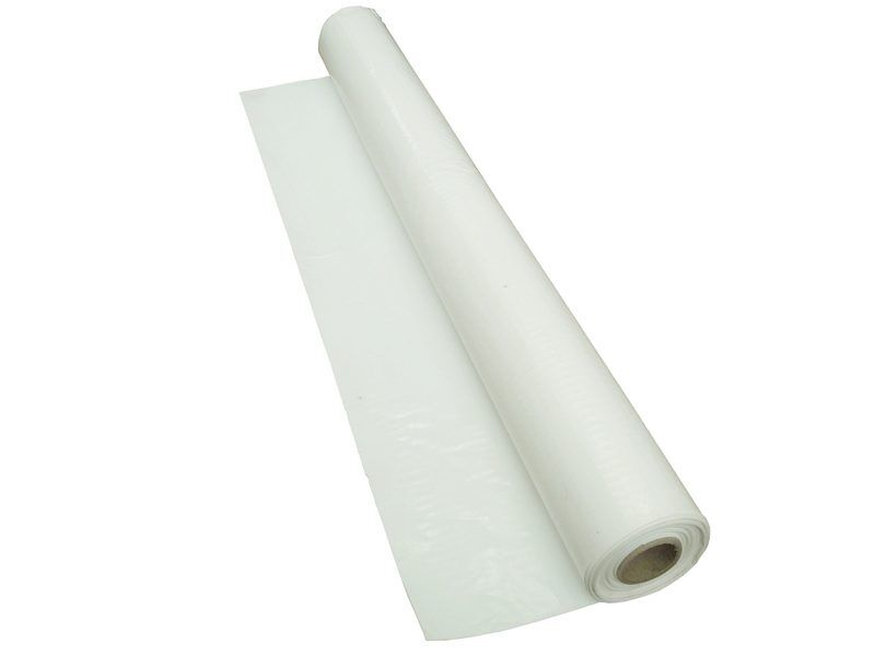 Stubby Polythene Centerfold Plastic Tablecloth Roll WHITE 400M Stubby Polythene Centerfold Plastic Tablecloth Roll WHITE 400M