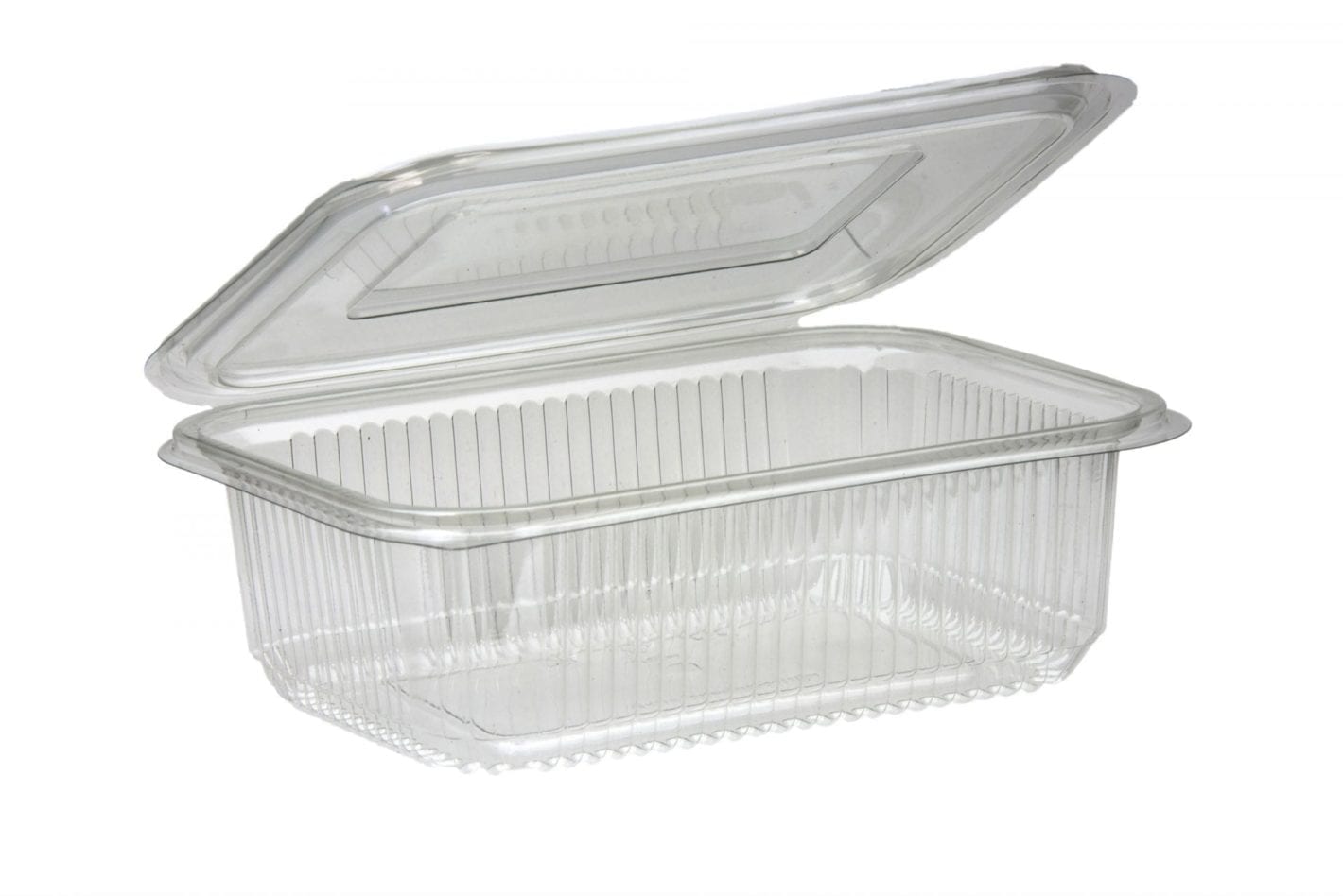 Salad Hinged Containers Plastic 750CC X 300 Salad Hinged Containers Plastic 750CC X 300