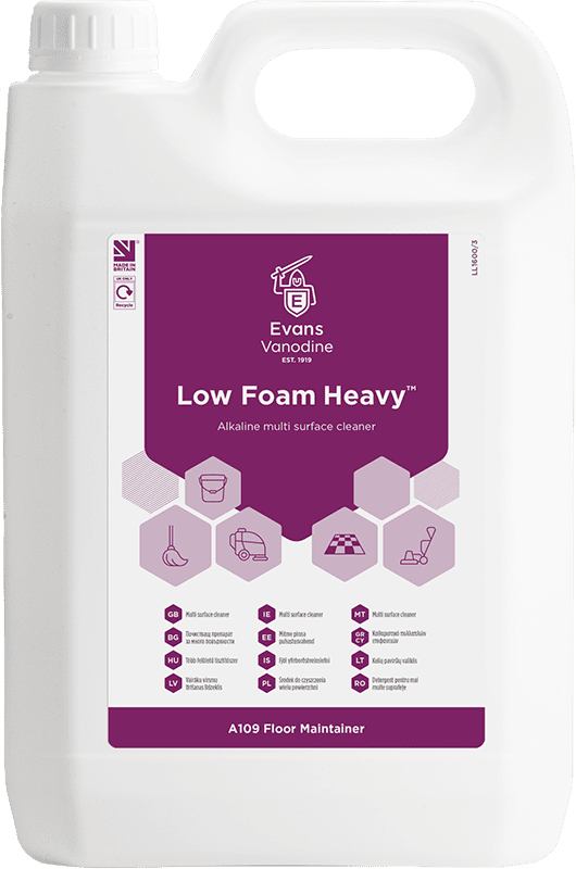 Evans Low Foam Heavy Multi Surface Cleaner 5LTR Evans Low Foam Heavy Multi Surface Cleaner 5LTR