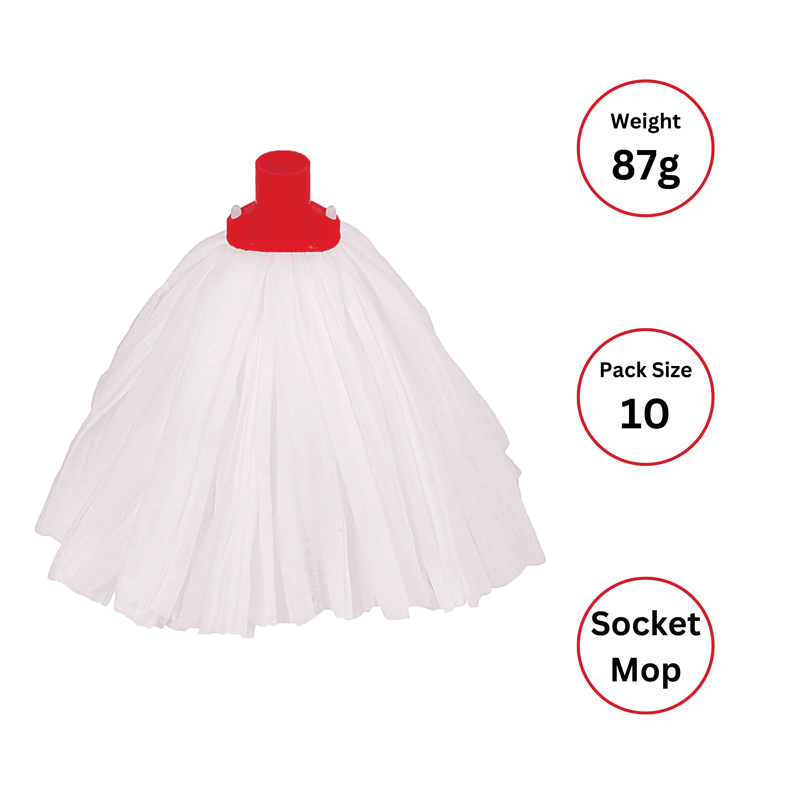 Big White T1D Socket Mop RED 87g X 10 Big White T1D Socket Mop RED 87g X 10