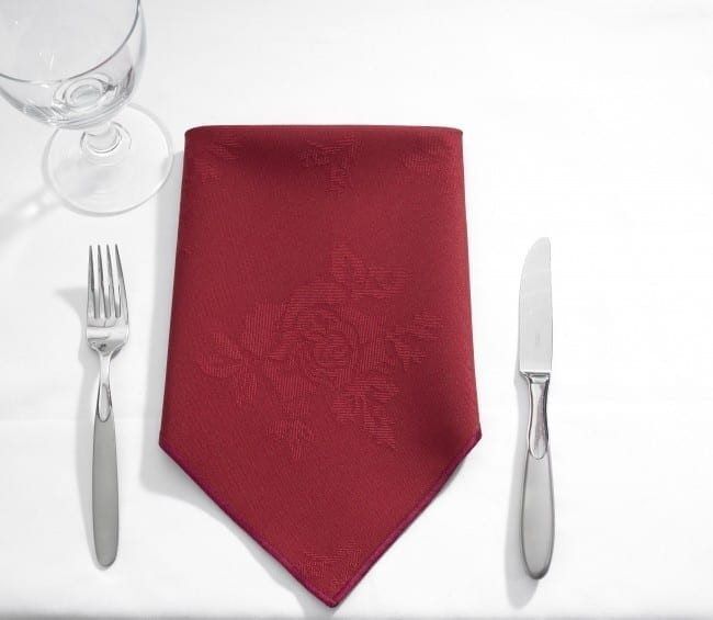 Table Cloth Rose Design Circular BURGUNDY 62'' Table Cloth Rose Design Circular BURGUNDY 62''