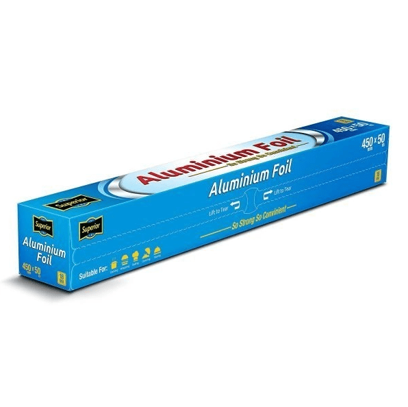 Superior Aluminium Foil Roll 18mu 450MM X 50M Superior Aluminium Foil Roll 18mu 450MM X 50M