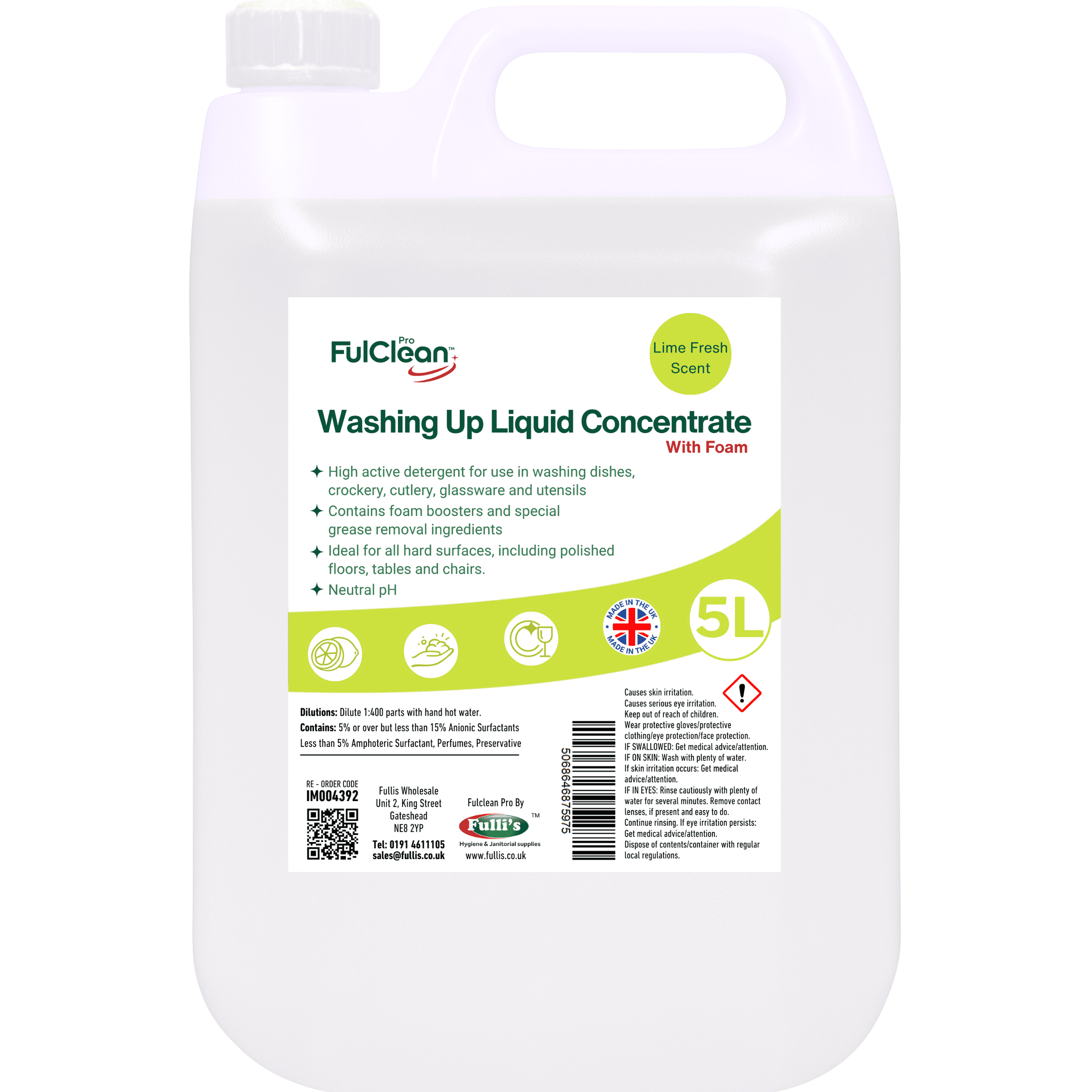 FulClean Washing up Liquid 5LTR FulClean Washing up Liquid 5LTR
