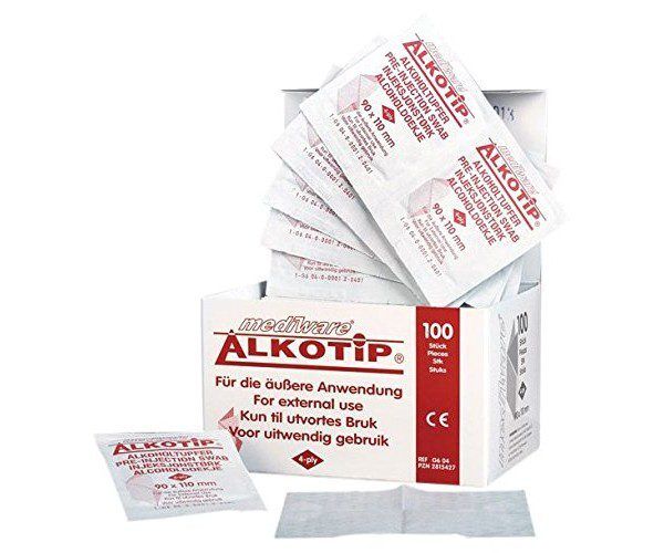 AlKotip Pre-Injection Swab 100 Pack AlKotip Pre-Injection Swab 100 Pack