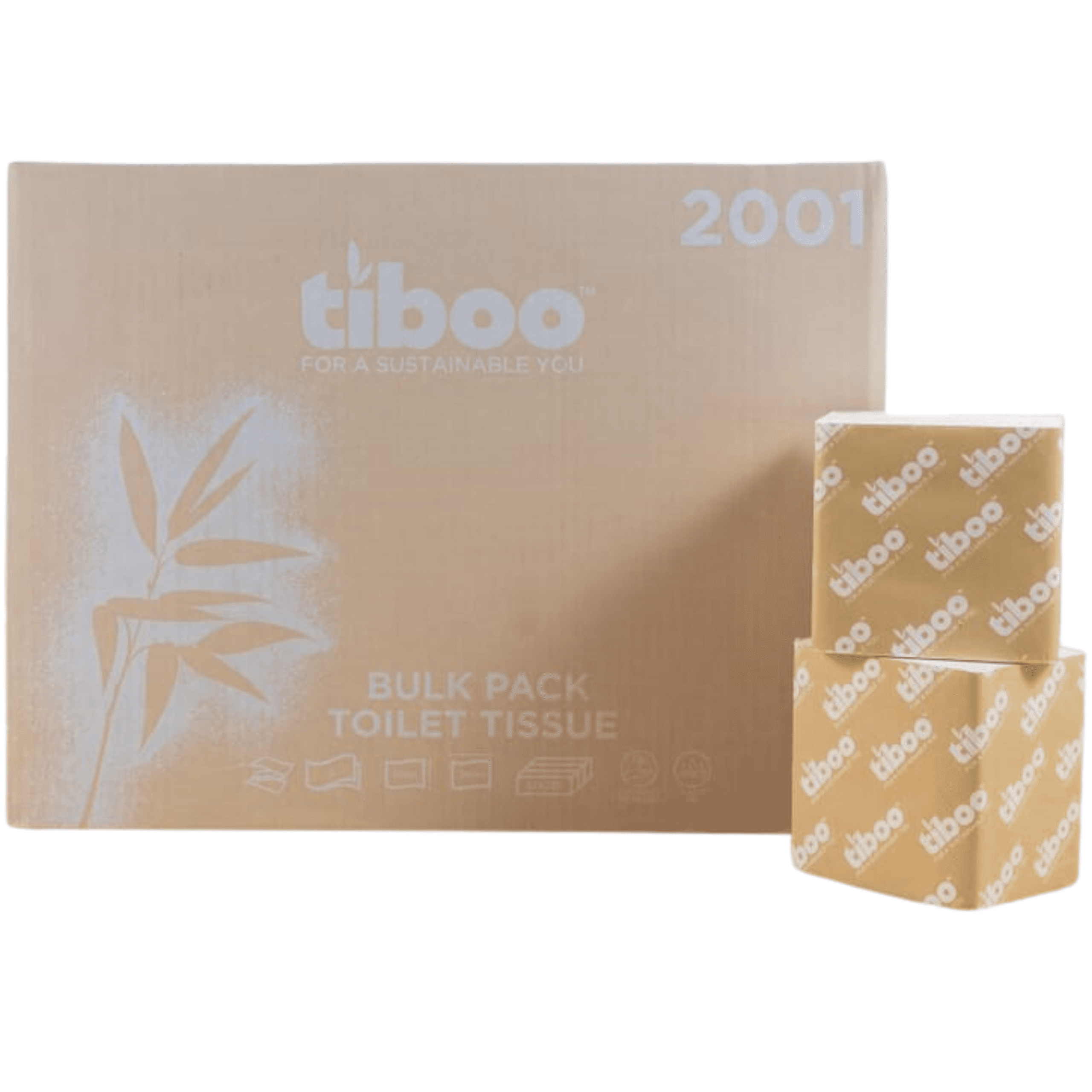 Bulk Pack Toilet Tissue 2 Ply WHITE Tiboo SilkySoft 36 X 250 Bulk Pack Toilet Tissue 2 Ply WHITE Tiboo SilkySoft 36 X 250