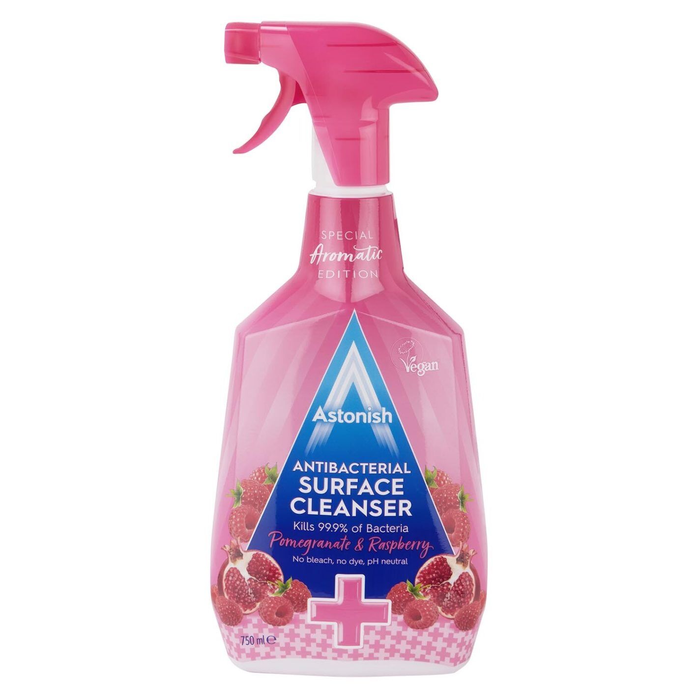 Astonish Antibacterial Surface Cleanser Pom & Rasp 750ML X 12 Astonish Antibacterial Surface Cleanser Pom & Rasp 750ML X 12