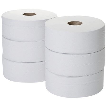 Midi Jumbo Toilet Rolls 2 Ply WHITE 2 1/4'' 250m X 6 (0035) Midi Jumbo Toilet Rolls 2 Ply WHITE 2 1/4'' 250m X 6 (0035)