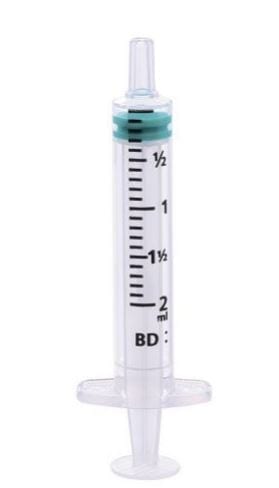 BD Emerald Luer Slip Centric Tip Syringe 2ML 1 X 100 BD Emerald Luer Slip Centric Tip Syringe 2ML 1 X 100
